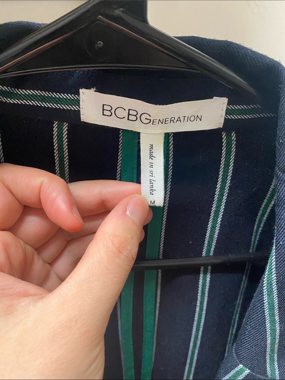 BCBGeneration Navy Striped Blazer and Trousers Set - Picture 2 of 8